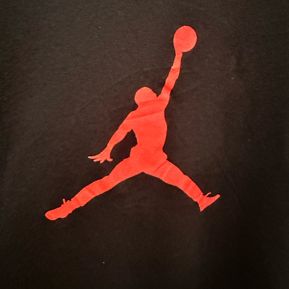 Jordan Jumpman Red Graphic Dri-FIT Men's Black T-Shirt Size XXL 561416 - Picture 3 of 7